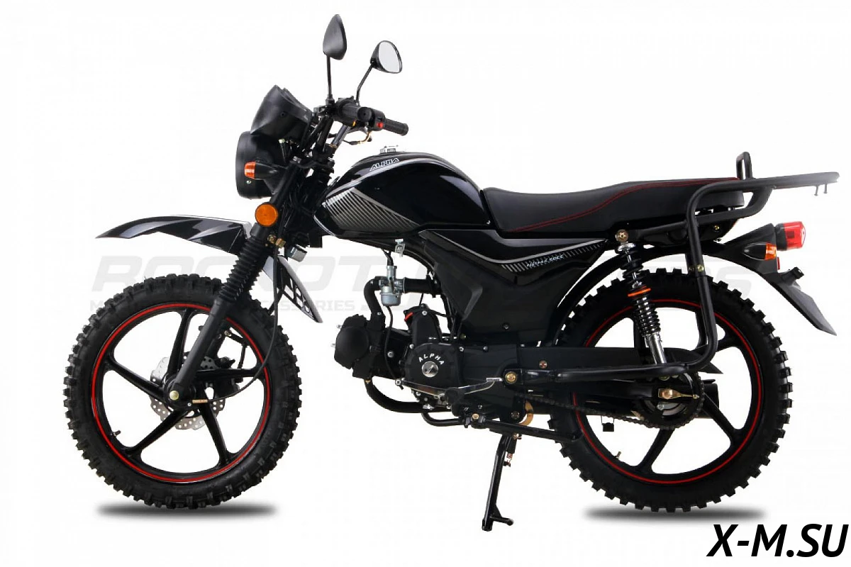 Мопед ROCKOT ALPHA OFFROAD RM50-2 (черный глянцевый) Мопед ROCKOT ALPHA OFFROAD RM50-2 (черный глянцевый)