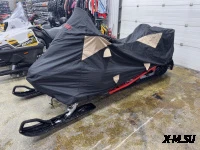 Чехол транспортировочный для снегохода AODES Snowcross с лого X-Motors Цв. Черно-песочный