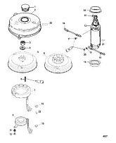 Маховик и стартер 2-Х ТАКТНОГО ПЛМ MERCURY 75 Серийный номер от 0P325500 и выше