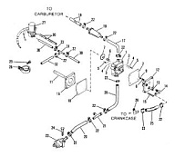 Топливный насос (белый или красный) 2-Х ТАКТНОГО ПЛМ MERCURY 50EO Серийный номер от 0D000750 до 0G290584