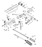 Рукоятка румпеля 4-Х ТАКТНОГО ПЛМ MERCURY 60 Серийный номер от 1C000001 до 1C050251