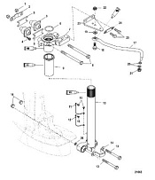 Рукоятка рулевого управления 4-Х ТАКТНОГО ПЛМ MERCURY 50 Серийный номер от 0P153500 до 0P400999
