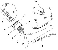 ГРМ квадроцикла STELS ATV 300 B