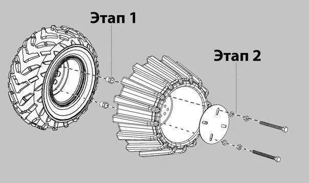 РАСШИРИТЕЛИ КОЛЕС GKA Sand Mud Snow Wheelz (песок грязь снег) КОМПЛЕКТ НА 4 КОЛЕСА