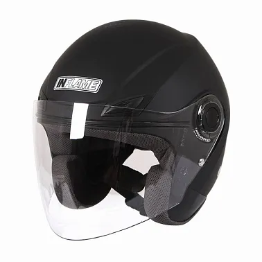 Шлем открытый INFLAME PATRIOT моно, черный матовый