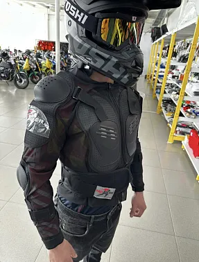 Мотозащита (черепаха с рукавами) Pro-Biker XD4-37 цв. Черный р. L